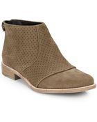 Kenneth Cole Smith 2 Perforated Nubuck Ankle Boots - Lyst