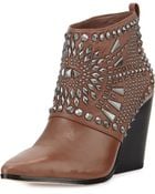 BCBGMAXAZRIA Creed Studded Ankle Boot - Lyst