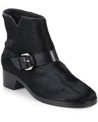 Derek Lam 10 Crosby Charlotte Calf Hair Buckled Ankle Boots - Lyst