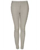 Topshop Pinstripe Denim Leggings - Lyst