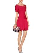 Hervé Léger Flared Bandage Dress - Lyst