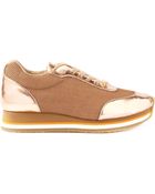 Stella McCartney Metallic Panel Sneakers - Lyst