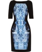 Prabal Gurung Paneled Wool-Blend Dress - Lyst