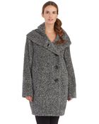 Sofia Cashmere Funnel Neck Walker Coat - Lyst