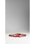 Burberry Bow Detail Leather Belt - Lyst