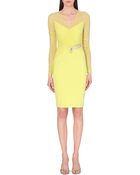 Versace Embellished-Zip Dress - Lyst