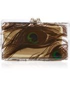Charlotte Olympia Peacock Pandora Perspex Clutch - Lyst