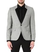 Hugo Boss Att Micro-gingham Wool Jacket - For Men - Lyst
