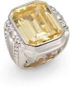 Judith Ripka Emerald-Cut Crystal & Sterling Silver Ring - Lyst