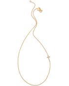 Gorjana Shimmer Cross Asymmetrical Necklace - Gold - Lyst