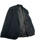 Asos Slim Fit Suit Jacket In Navy Pindot - Lyst