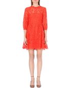Valentino Mid-sleeved Lace Dress - Lyst