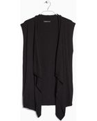 Violeta By Mango Waterfall Wool-Blend Vest - Lyst