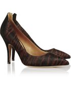 Isabel Marant Pippa Printed Calf Hair And Suede Pumps - Lyst