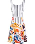Karen Millen Cotton Floral Print Dress - Lyst
