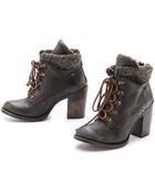 Freebird by Steven Swiss Shearling Booties - Black - Lyst