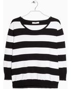 Mango Fine-Knit Striped Sweater - Lyst