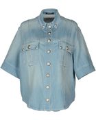Balmain Denim Shirt - Lyst