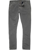 River Island Grey Washed Slim Chinos - Lyst