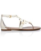Tory Burch Phoebe Flat Thong Sandal - Lyst