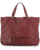 Halston Heritage Convertible Leather Hobo Bag - Lyst