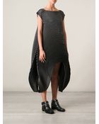 Issey Miyake Structured Pleated Dress - Lyst