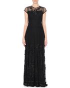 French Connection Socorro Sequin Black Maxi Dress - Lyst
