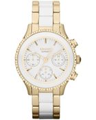 DKNY Westside Chrono Bracelet Watch - Lyst