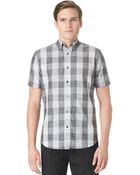 Calvin Klein Largeplaid Shirt - Lyst