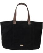 Alternative Apparel Whitney Leather And Suede Tote - Lyst