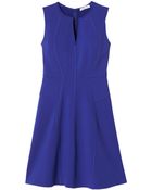 Rebecca Taylor V-Neck Ponte Dress - Lyst