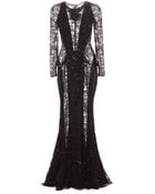 Zuhair Murad Embellished Silk-Blend Gown - Lyst