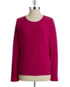 Jones New York Long Sleeved Tee - Lyst