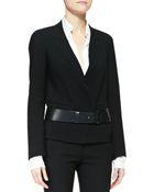 Donna Karan New York Slice Leather Belt - Lyst