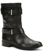 Ann Taylor Brycen Leather Buckle Boots - Lyst