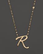 Lana Jewelry Initial Charm Necklace 18 - Lyst