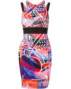 Emilio Pucci Abstract Print Shift Dress - Lyst