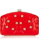 Valentino Studded Embossed Pvc Clutch - Lyst