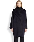 Max Mara Woolalpaca Cocoon Coat - Lyst