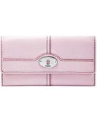 Fossil Marlow Leather Flap Clutch - Lyst
