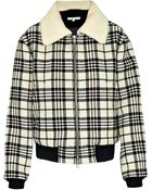 Carven Tartan Wool Jacket - Lyst