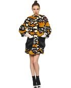 Ainea Spotted Faux Fur Coat - Lyst