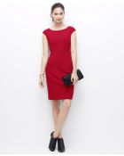 Ann Taylor Petite Ponte Seamed Sheath Dress - Lyst