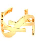 Saint Laurent Monogram Cuff - Lyst