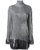 McQ by Alexander McQueen Sequinned Knit Dress - Lyst