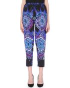 Emilio Pucci Printed Tapered Silk Trousers - Lyst