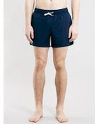 Topman Navy Plain Swim Shorts - Lyst