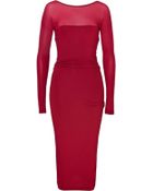 Donna Karan New York Draped Midi-Dress - Lyst
