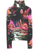 Balenciaga Printed Stretch Top - Lyst