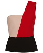 Fausto Puglisi One Shoulder Wool Top - Lyst
